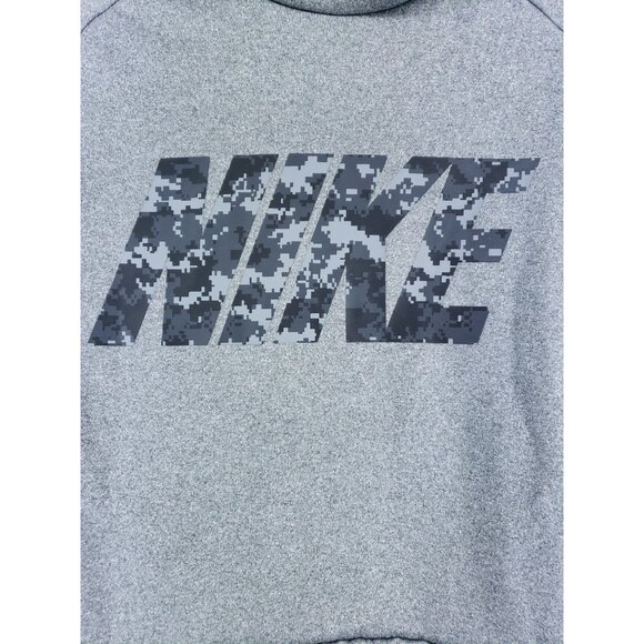 Nike Funnel Neck Hooded Sweatshirt Men's Size Large Gray - Picture 5 of 9